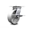 Service Caster 6 Inch Heavy Duty Semi Steel Caster with Roller Bearing and Brake SCC-35S620-SSR-SLB - alternate 3